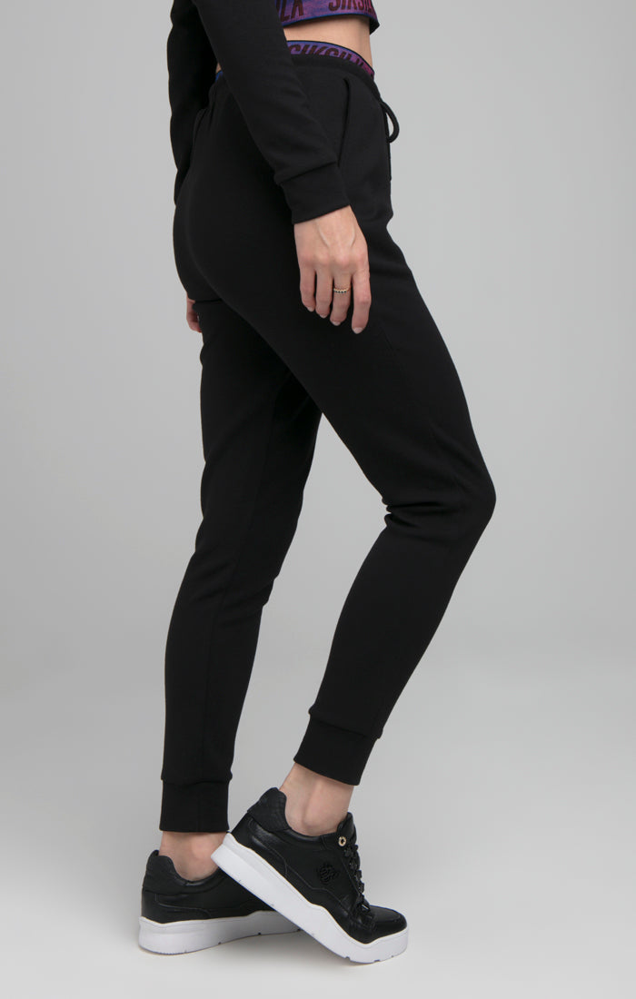 Load image into Gallery viewer, SikSilk Iridescent Track Bottoms - Black (1)