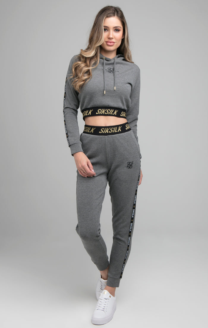 Load image into Gallery viewer, SikSilk Redux Track Top - Grey Marl (4)