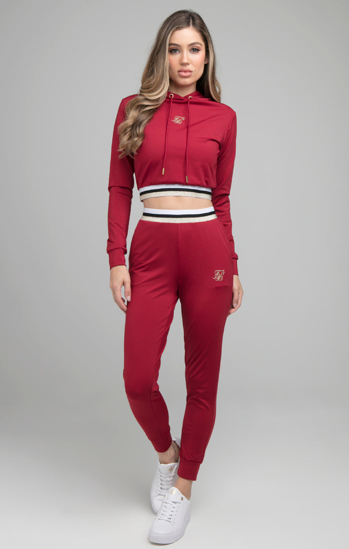 Load image into Gallery viewer, SikSilk Icon Track Top - Burgundy (3)