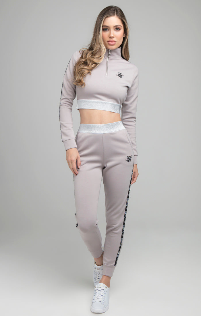 Load image into Gallery viewer, SikSilk Glint Track Top - Grey (3)