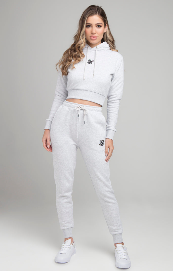 Load image into Gallery viewer, SikSilk Core Track Top - Ice Grey Marl (1)