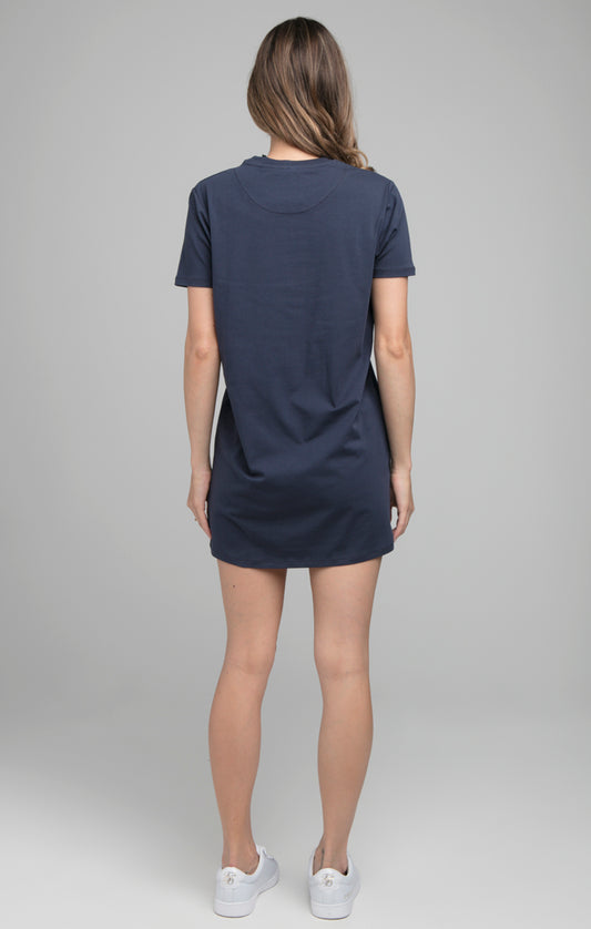 SikSilk Reign T-Shirt Dress - Navy