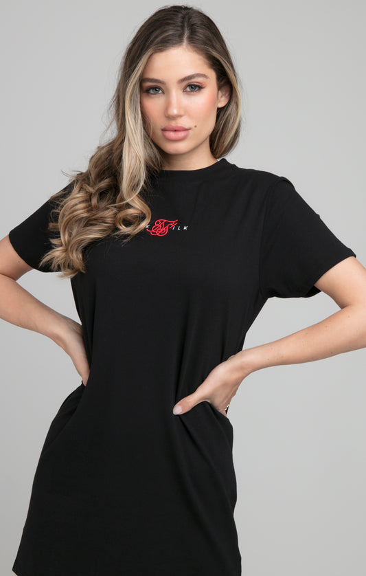SikSilk Intensity T-Shirt Dress - Black