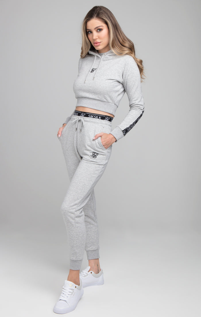 Load image into Gallery viewer, SikSilk Arc Tech Track Top - Grey Marl (3)