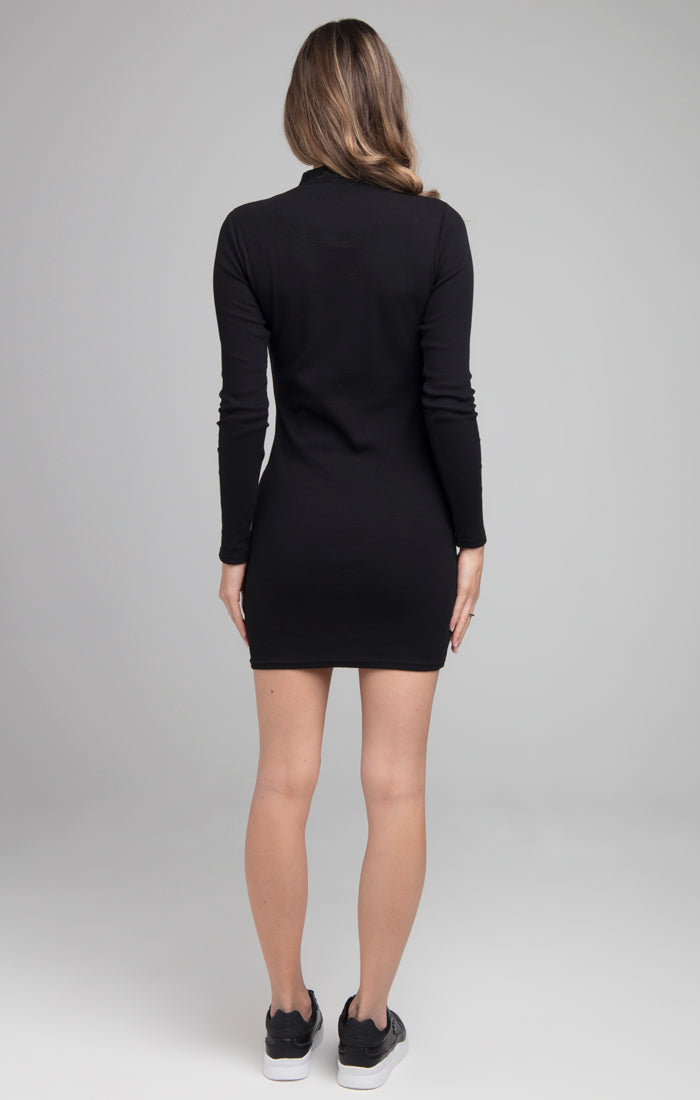 Load image into Gallery viewer, SikSilk Velocity Bodycon Dress - Black (4)
