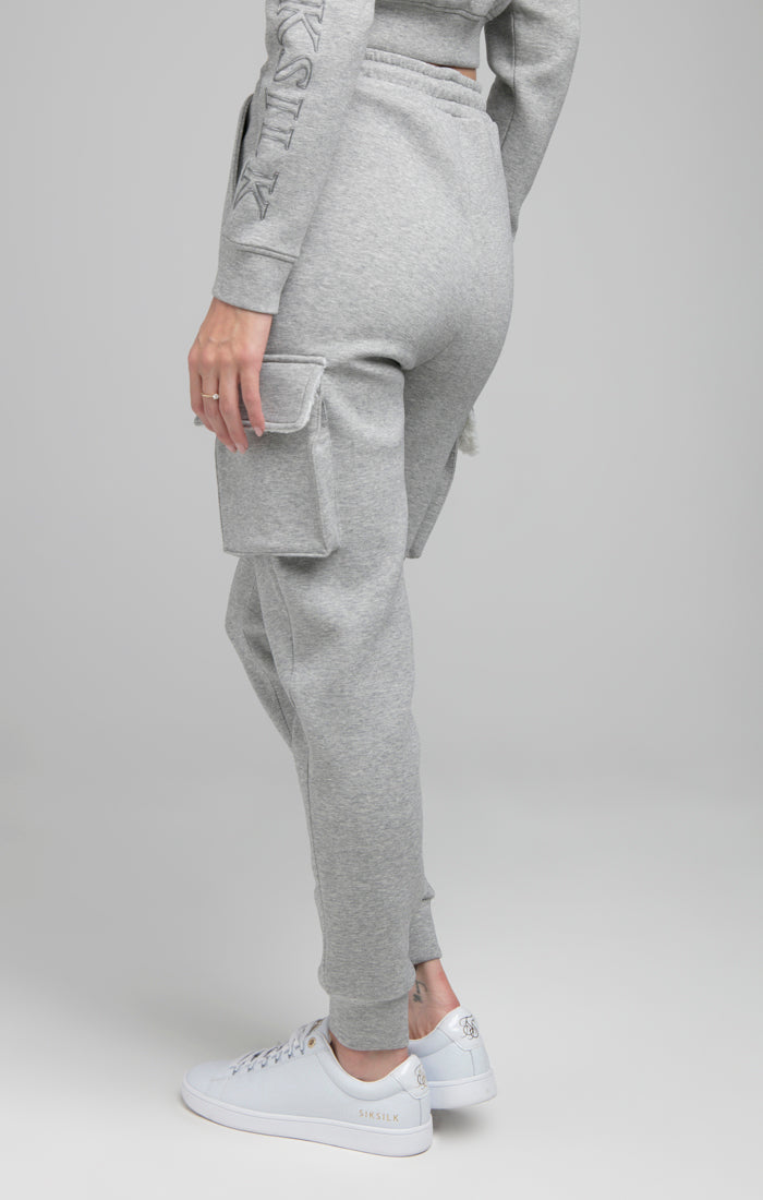 Load image into Gallery viewer, SikSilk Cargo Joggers - Grey Marl (2)