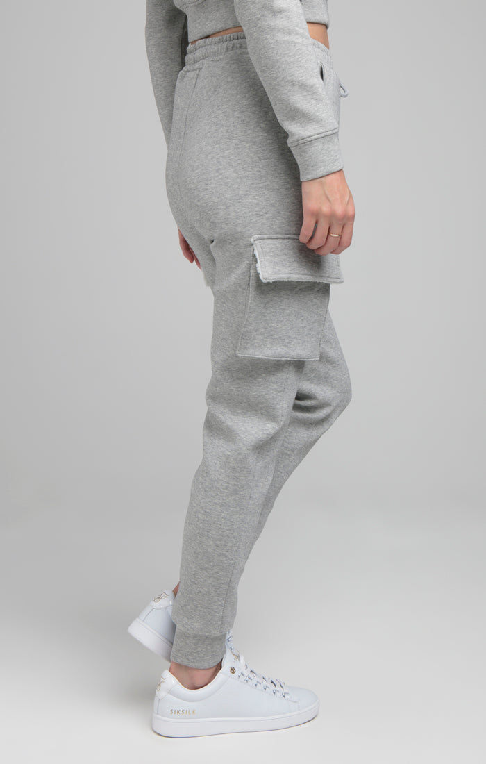Load image into Gallery viewer, SikSilk Cargo Joggers - Grey Marl (1)