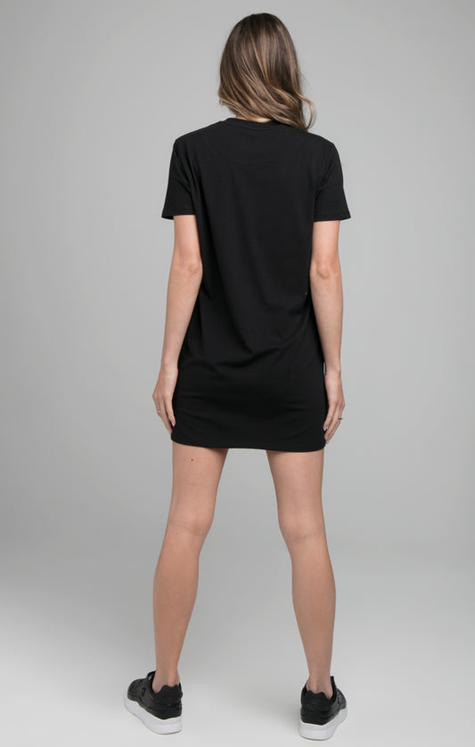 SikSilk Division T-Shirt Dress - Black