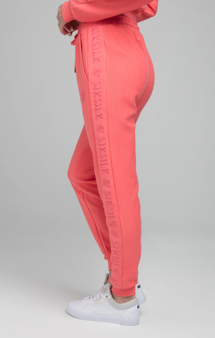 Load image into Gallery viewer, SikSilk Loopback Embroidered Joggers - Pink (2)