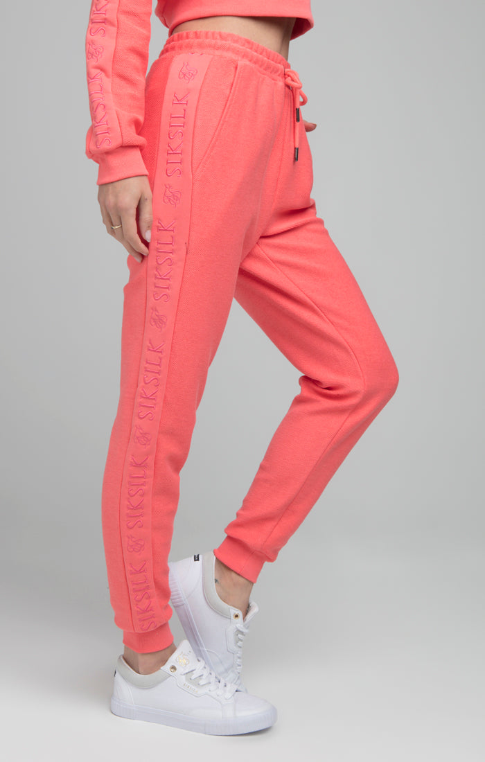 Load image into Gallery viewer, SikSilk Loopback Embroidered Joggers - Pink (3)