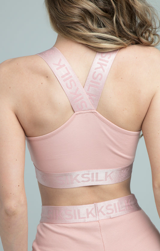 SikSilk Tape Strap Bralette - Pink