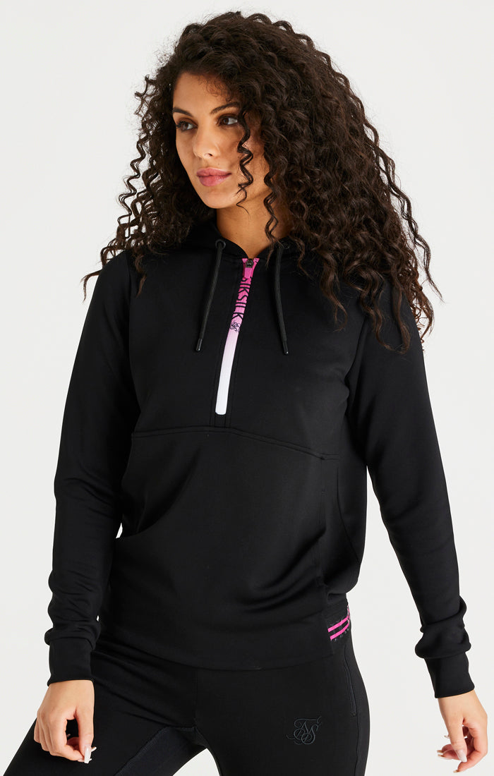 Load image into Gallery viewer, Black Fade Zip Track Top (1)