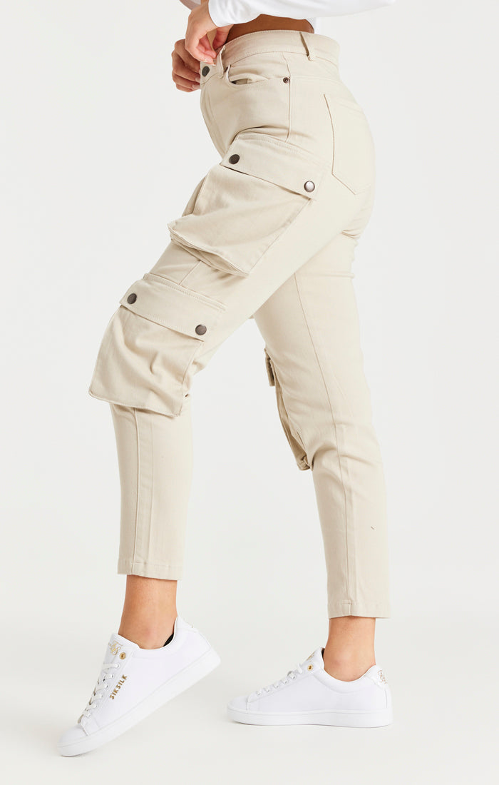 Load image into Gallery viewer, Beige Cargo Pant (1)