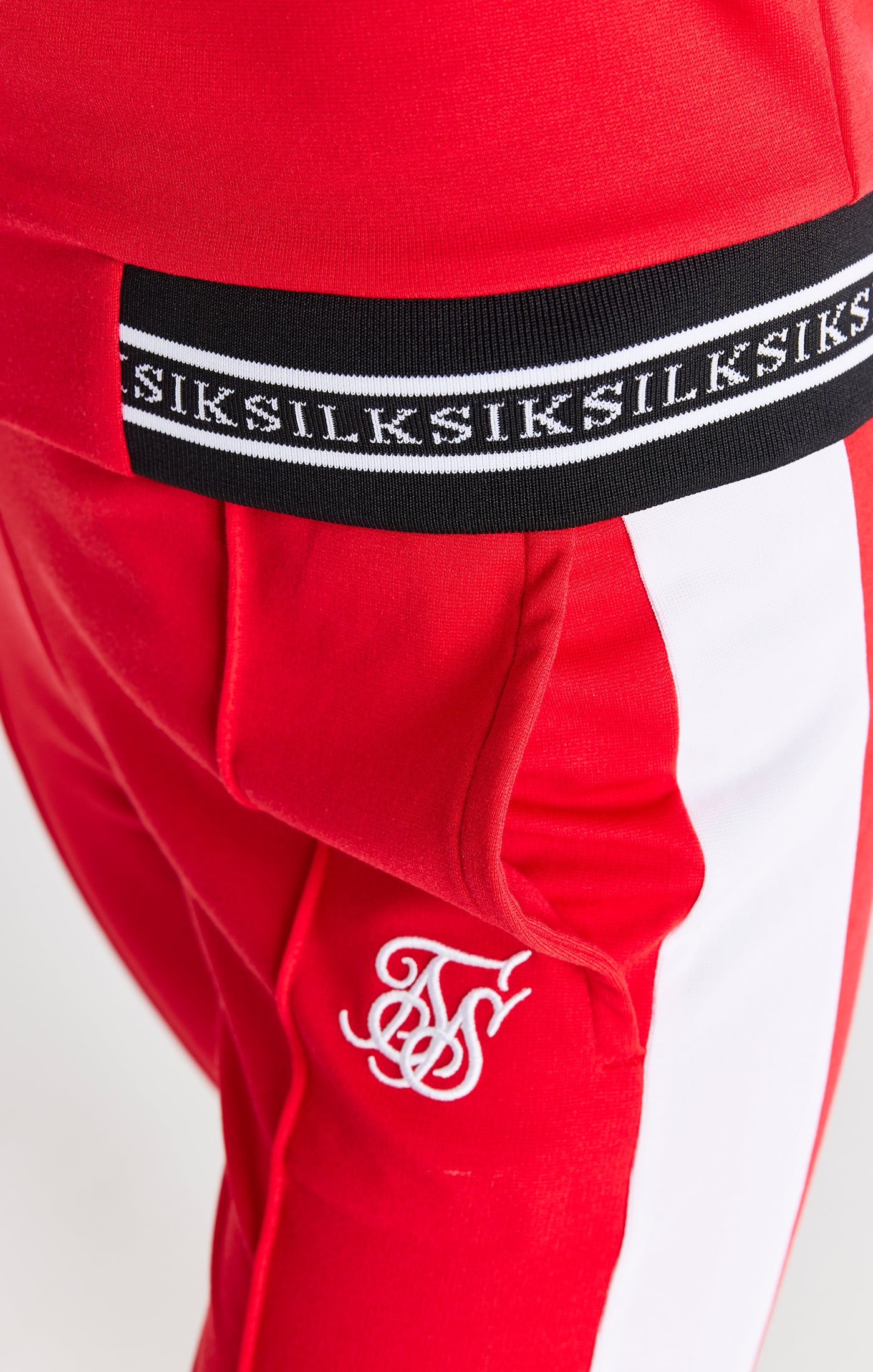 Load image into Gallery viewer, SikSilk Retro Element Track Top - Red (1)