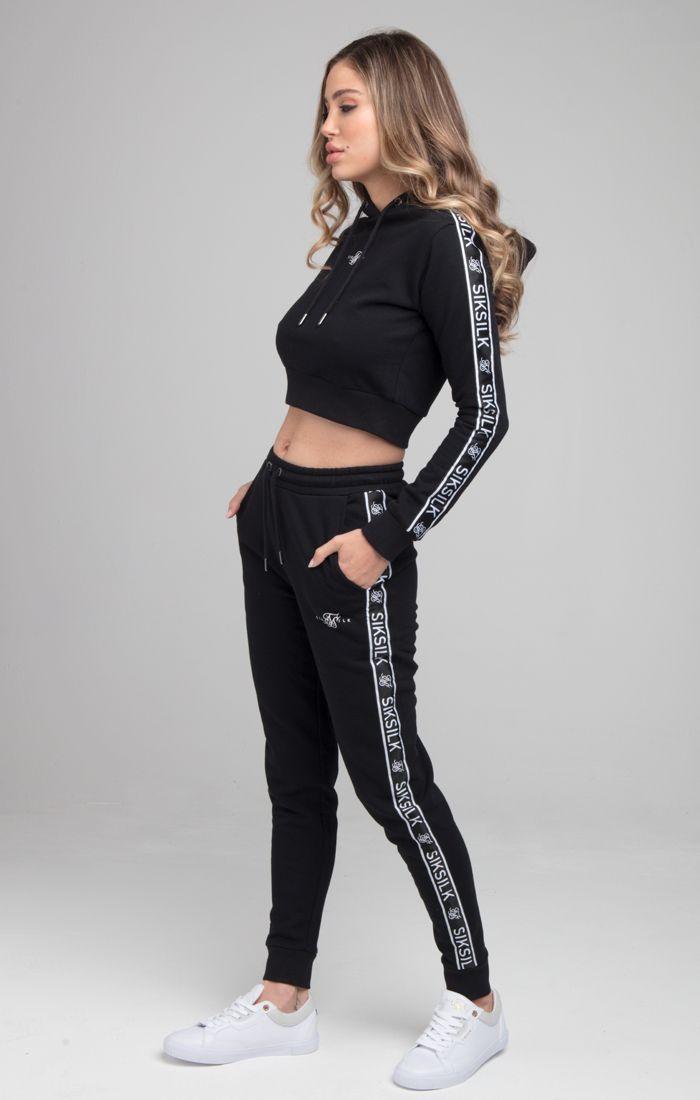 Load image into Gallery viewer, SikSilk Tape Track Pant - Black (1)