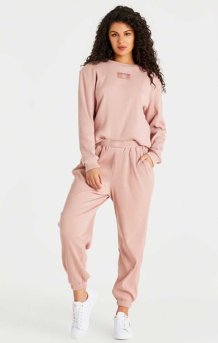 Load image into Gallery viewer, SikSilk Ribbed Sweatsuit - Pink (3)