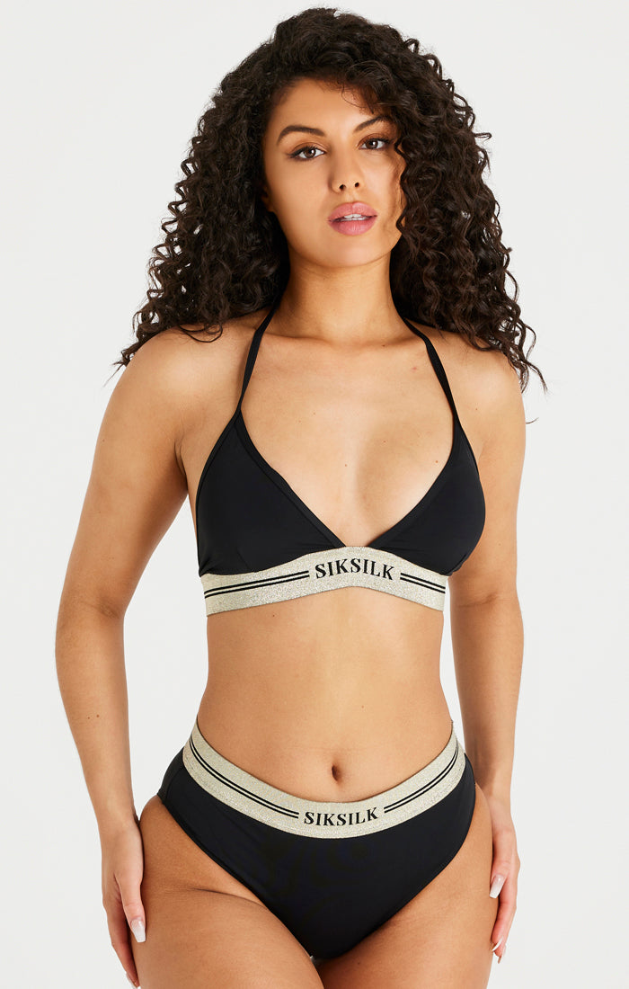 Load image into Gallery viewer, SikSilk Supremacy Bikini Top - Black (1)