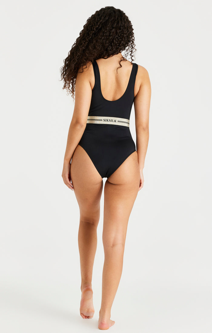 Load image into Gallery viewer, SikSilk Supremacy Swimsuit - Black (4)