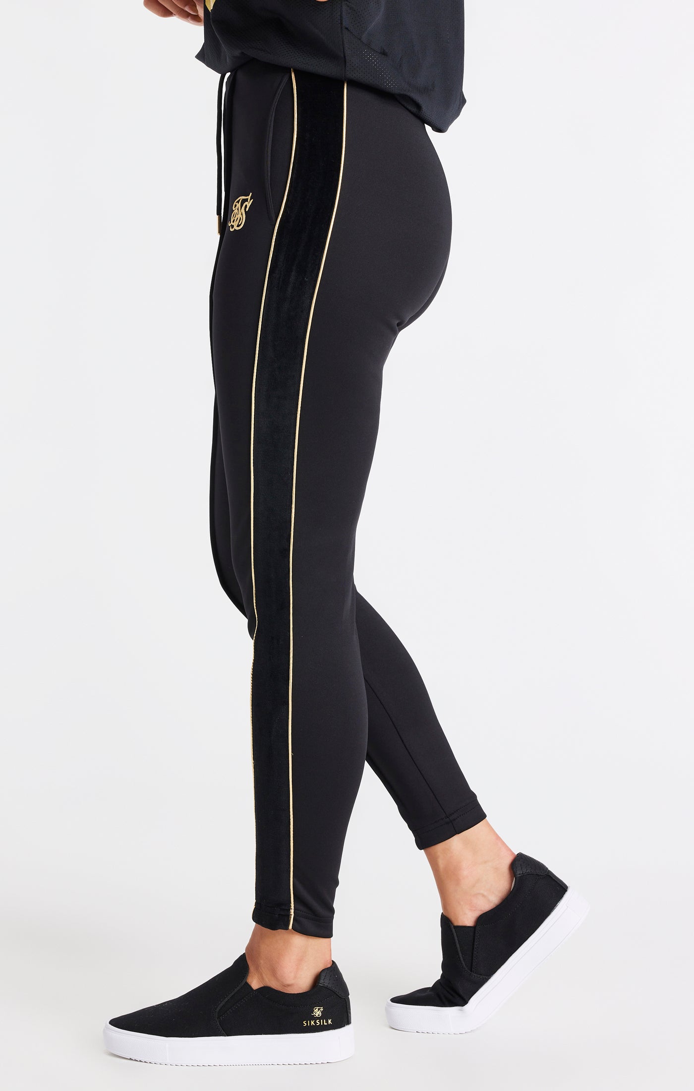 Load image into Gallery viewer, Black Retro Classic Track Pant (1)