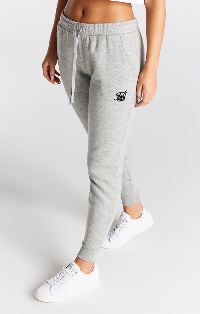Load image into Gallery viewer, Grey Marl Essential Cuffed Jogger