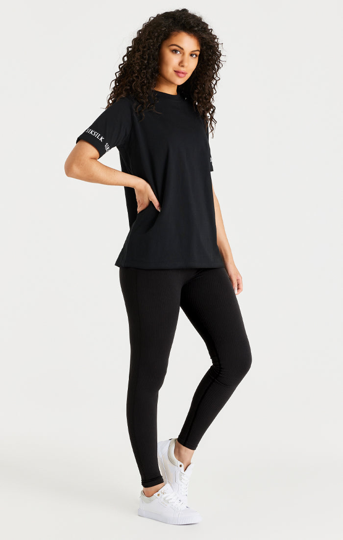 Load image into Gallery viewer, Black Oversize T-Shirt (2)
