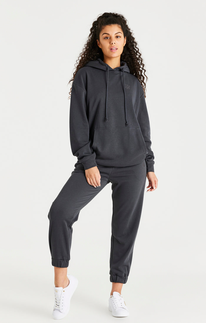 Load image into Gallery viewer, Black Washed Oversized Hoodie (4)