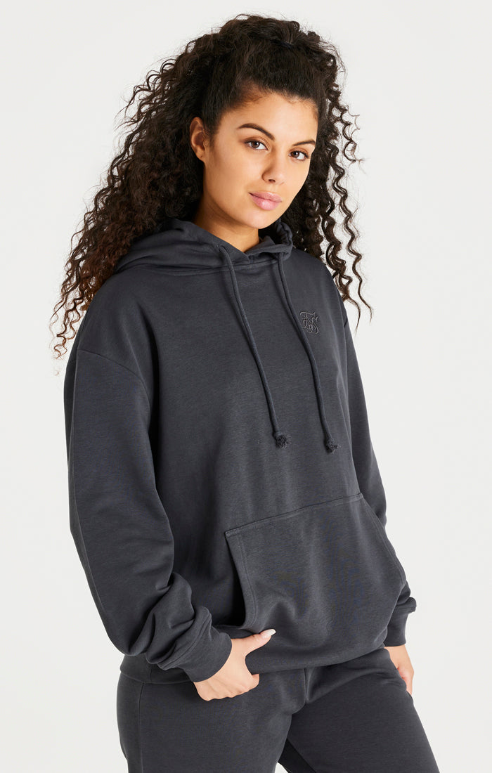 Load image into Gallery viewer, Black Washed Oversized Hoodie (1)