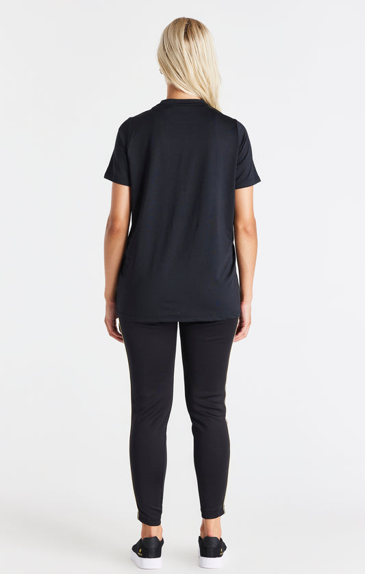 Black Oversize Mesh T-Shirt