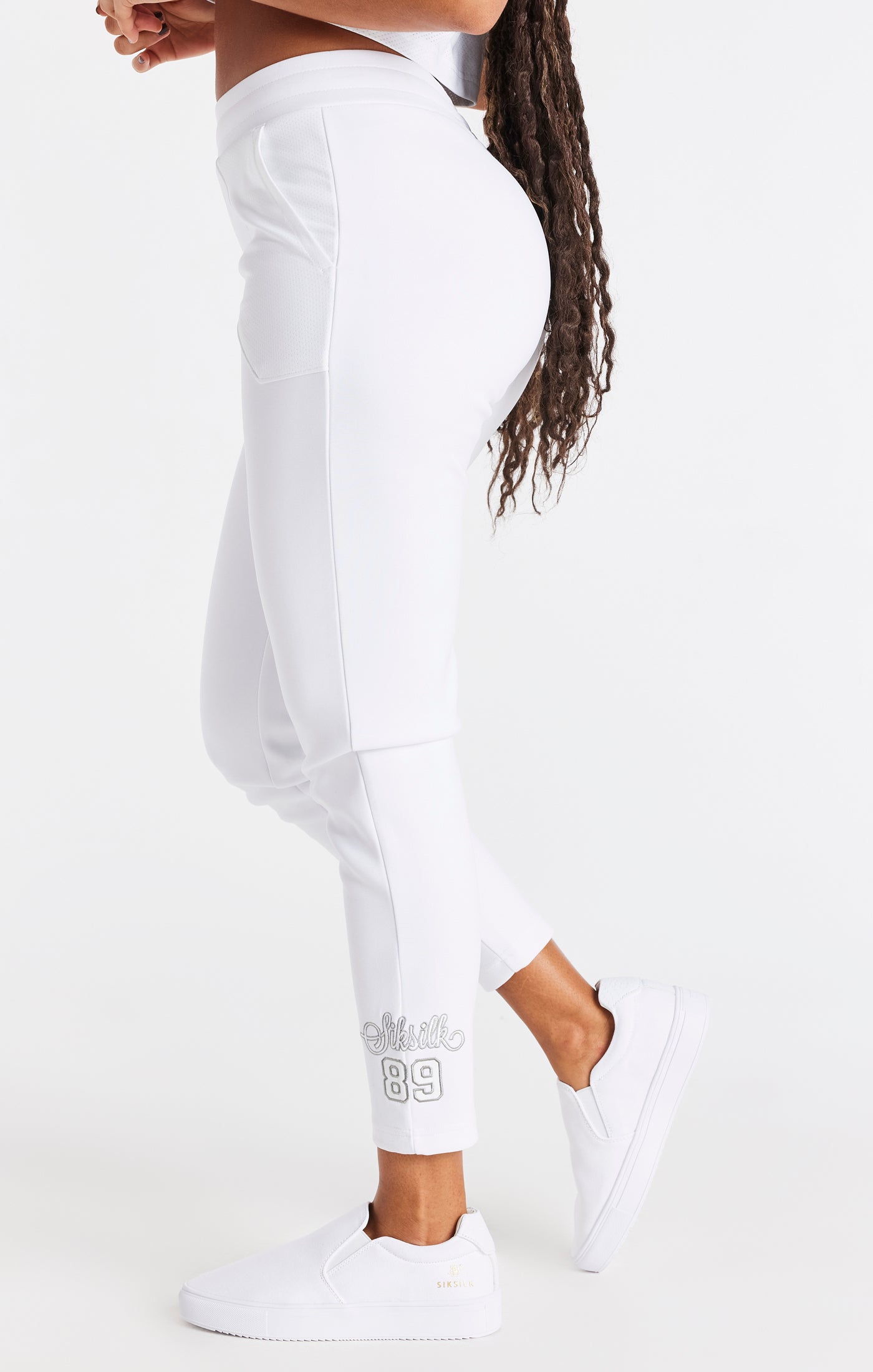 Load image into Gallery viewer, SikSilk Basketball Jogger - White (1)