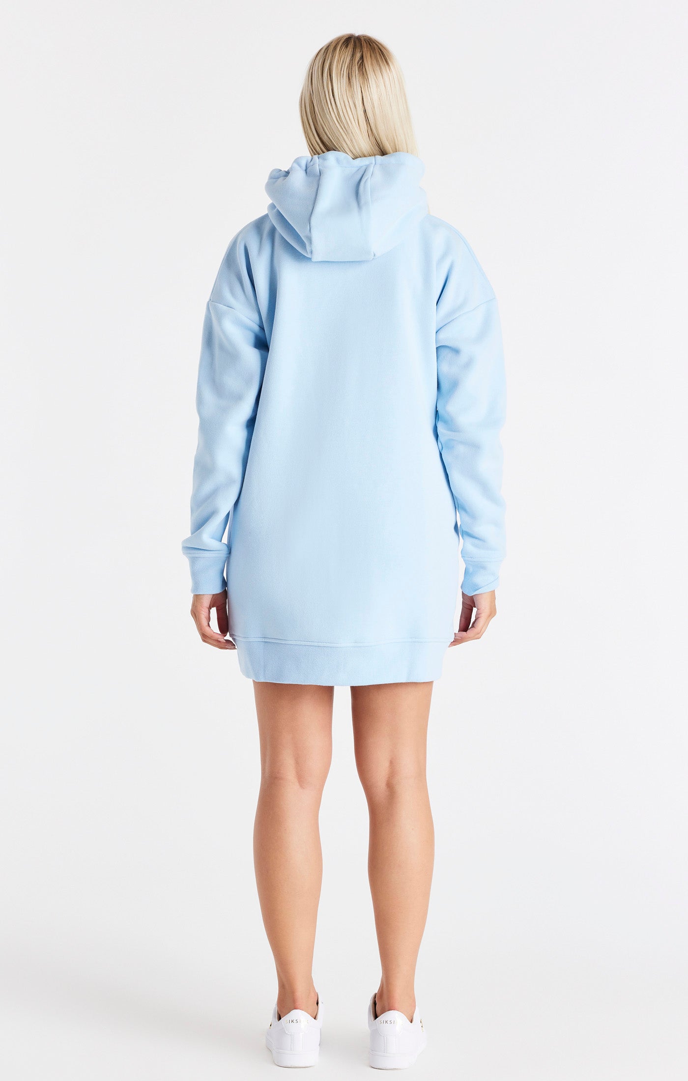 Load image into Gallery viewer, SikSilk Signature Essentials Hoodie Dress - Blue (5)