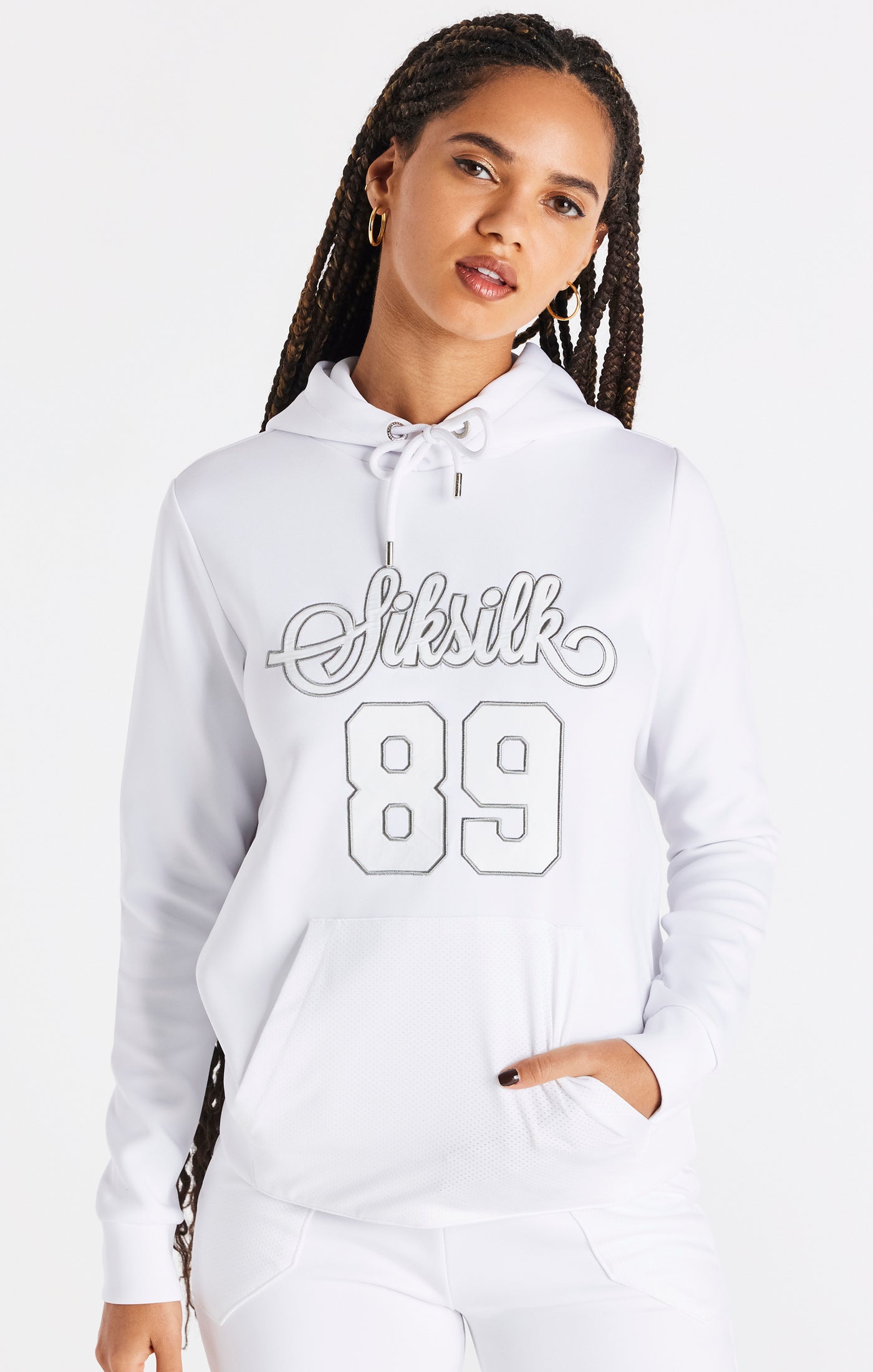 Load image into Gallery viewer, SikSilk Basketball Hoodie - White