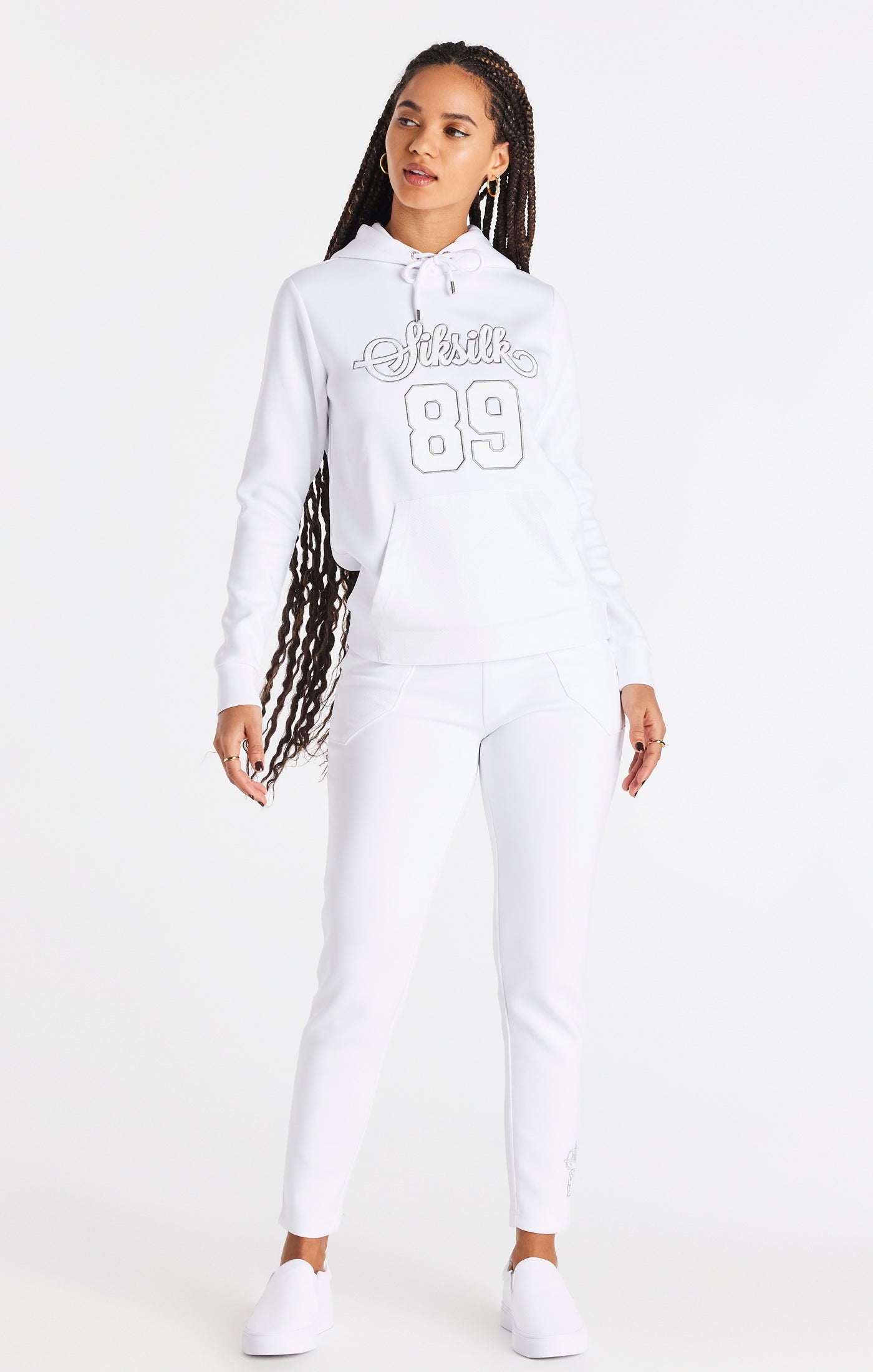 Load image into Gallery viewer, SikSilk Basketball Hoodie - White (2)