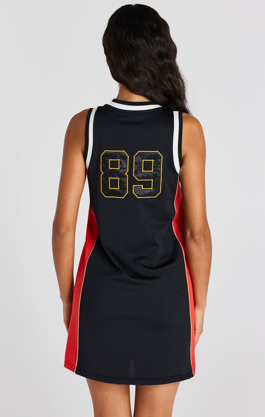 Black Panelled Basketball Dress
