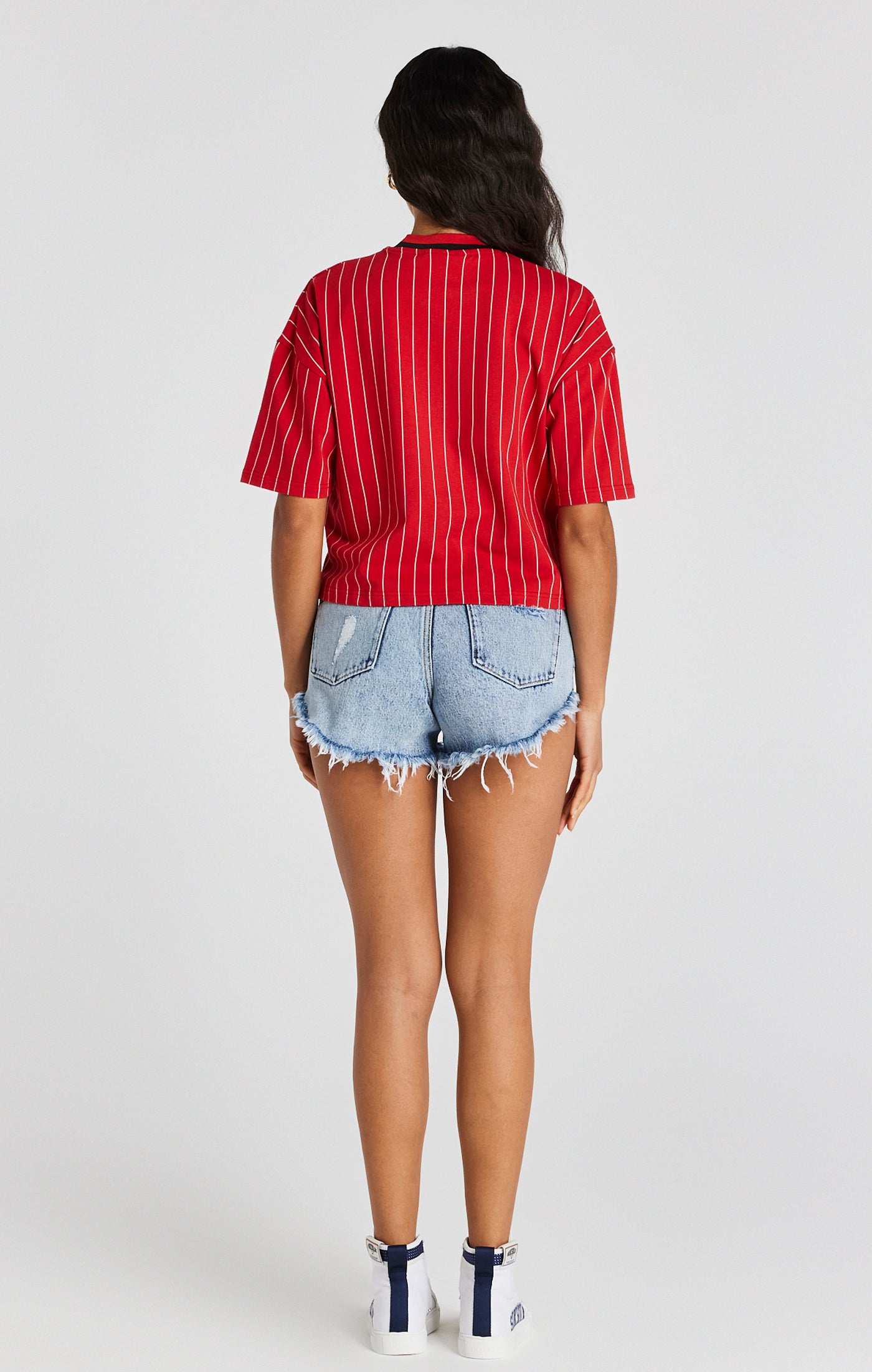 Load image into Gallery viewer, Red Baseball Stripe T-Shirt (4)