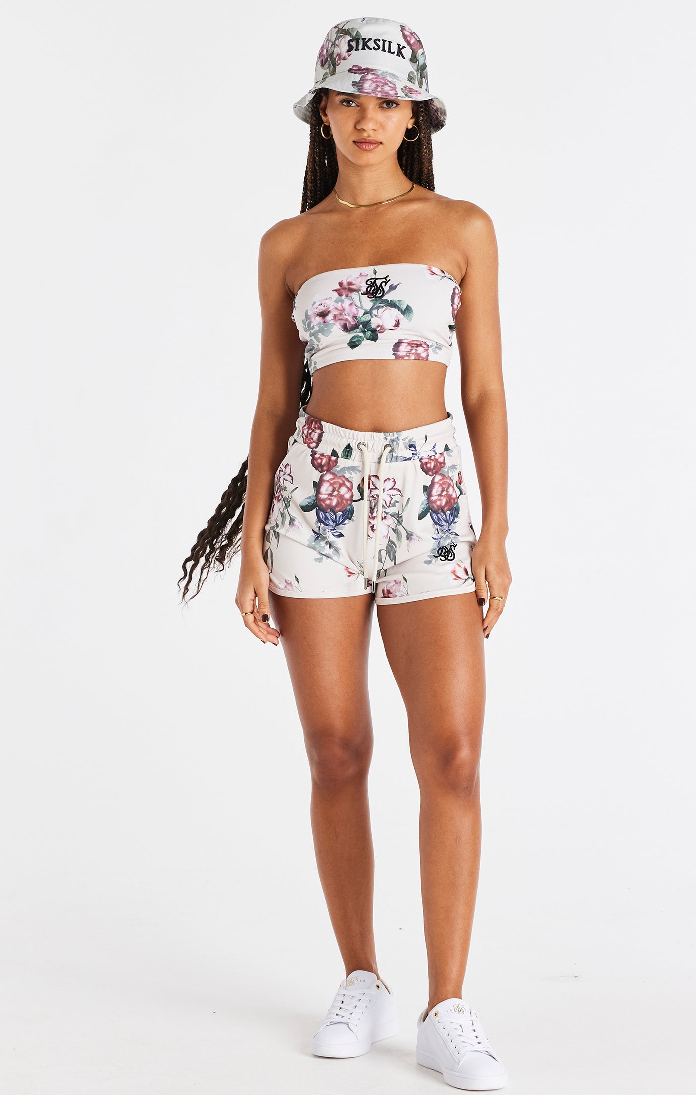 Load image into Gallery viewer, Ecru Floral Bandeau Top (2)