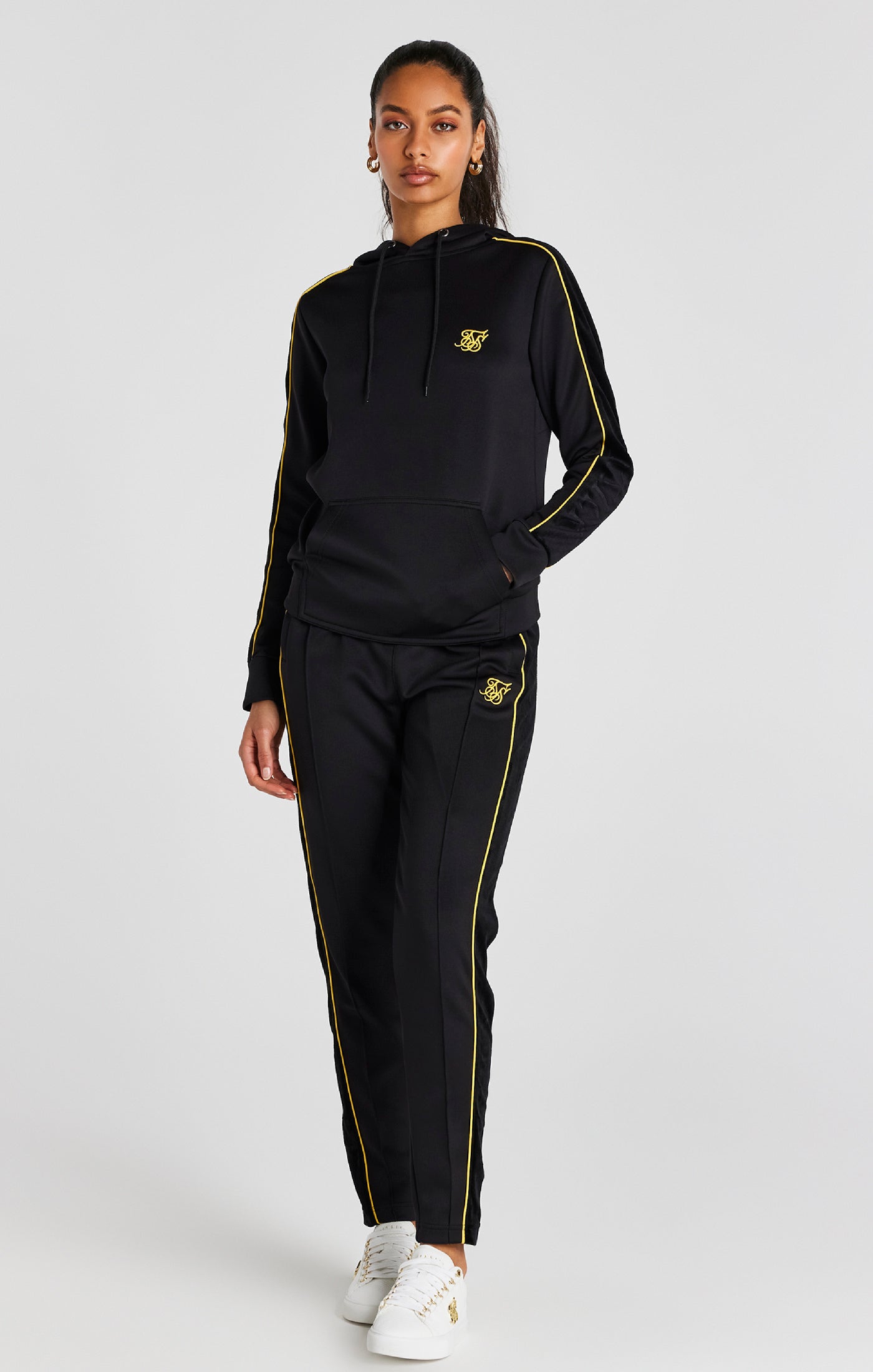 Load image into Gallery viewer, Black Track Top (2)