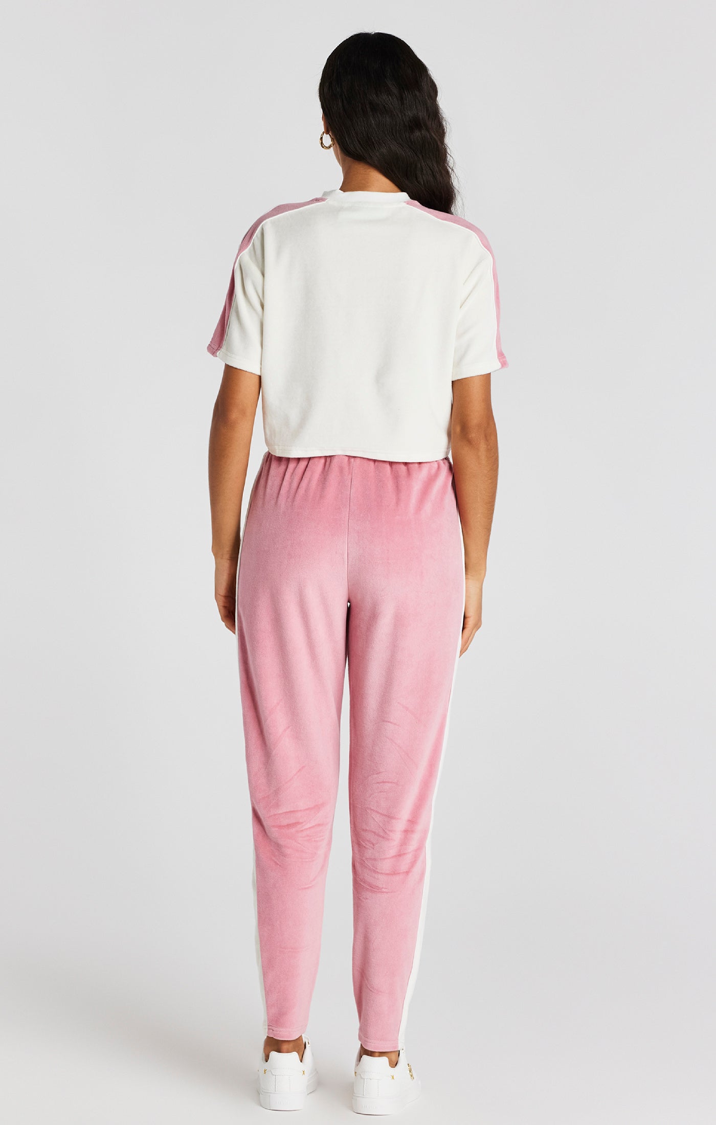 Load image into Gallery viewer, Pink Velour Track Pant (4)