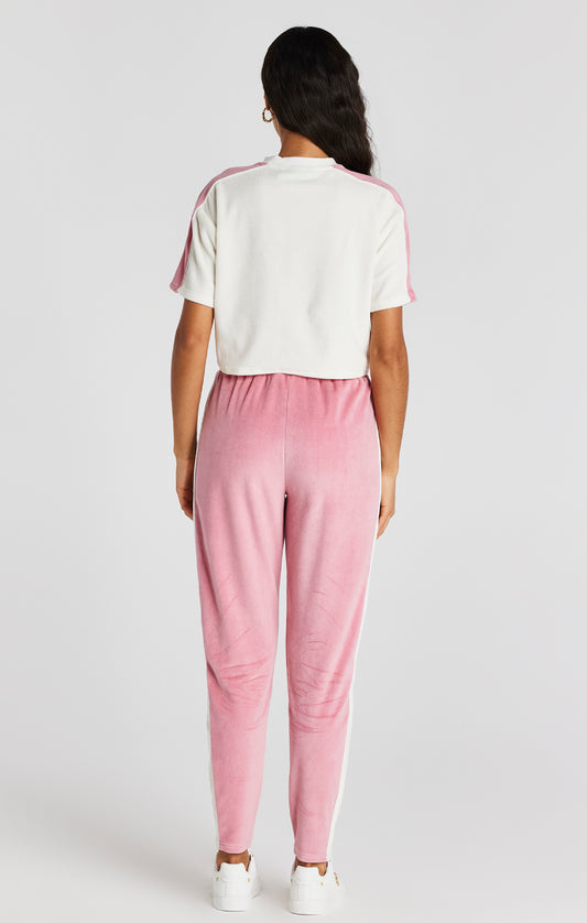 Pink Velour Track Pant