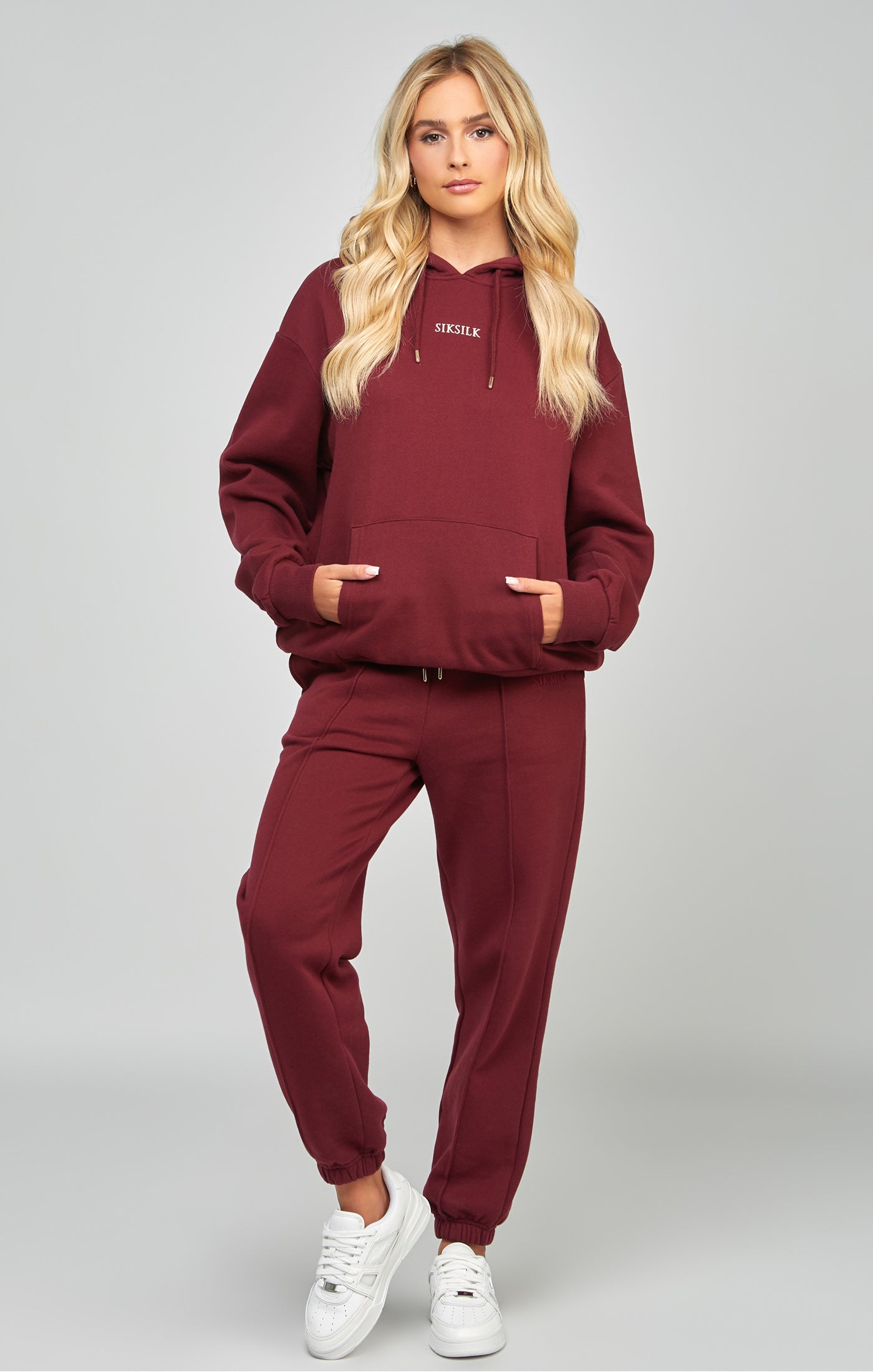 Load image into Gallery viewer, Burgundy Oversized Hoodie (2)