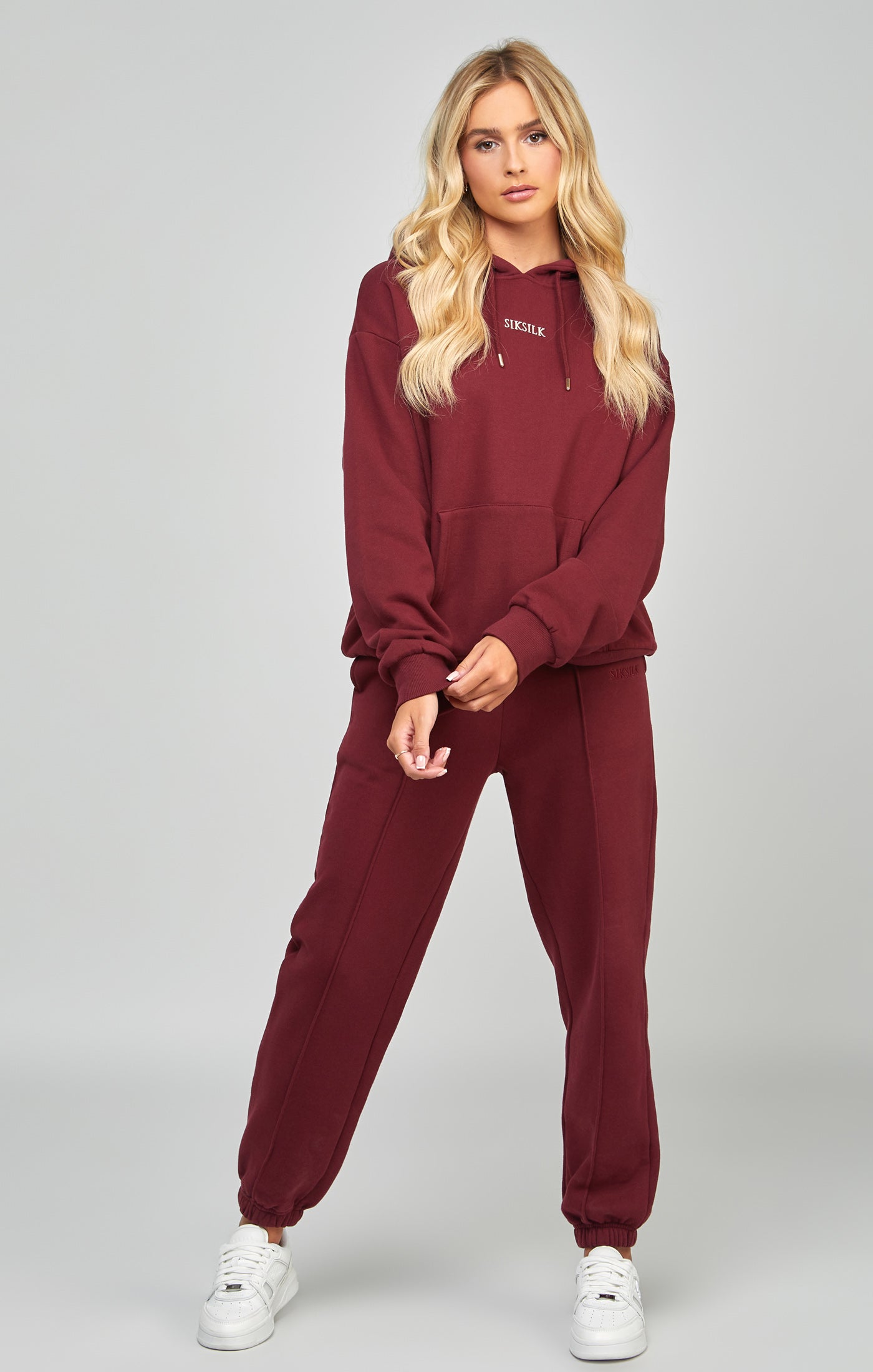Load image into Gallery viewer, Burgundy Oversized Hoodie (5)