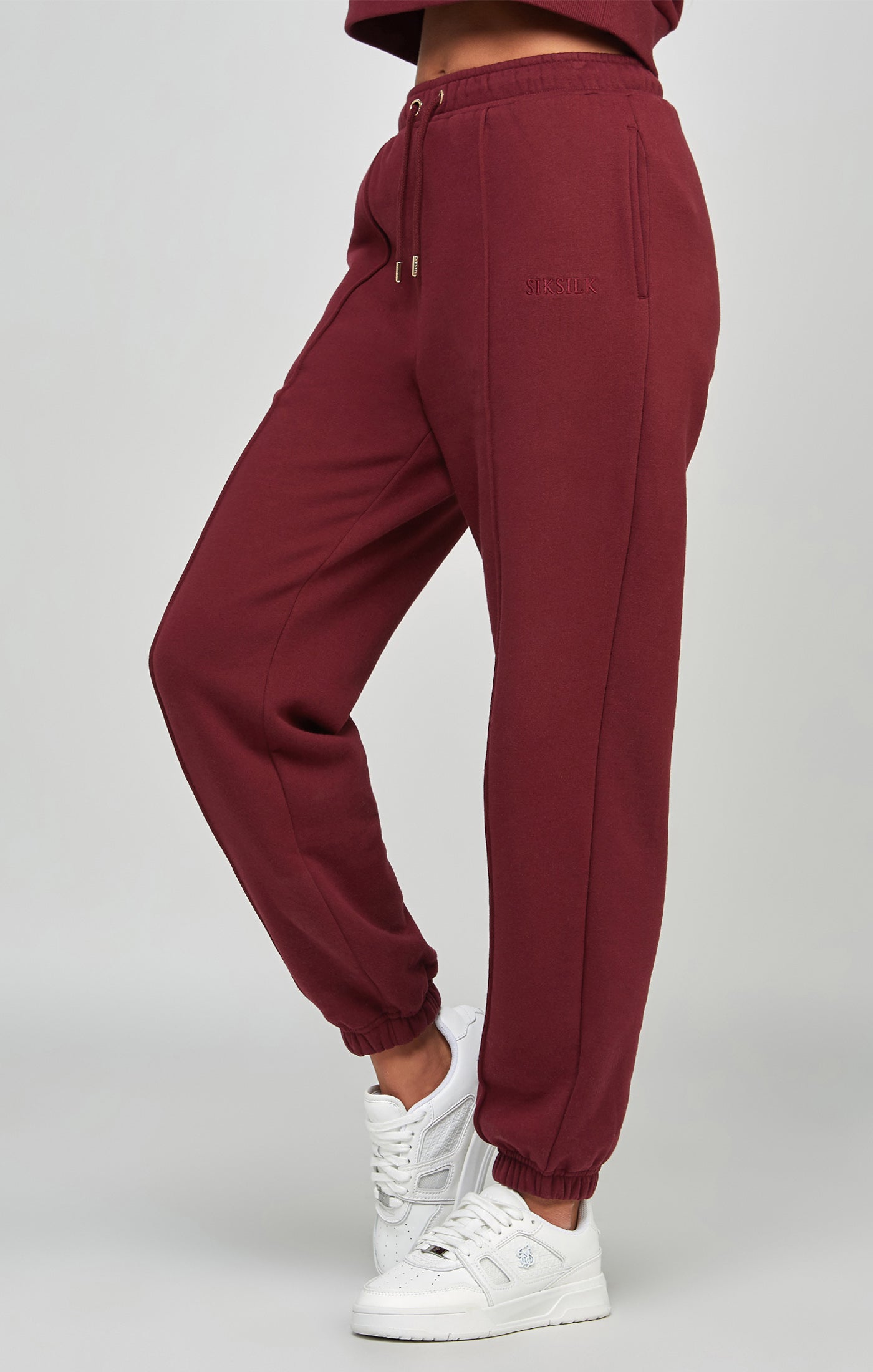 Load image into Gallery viewer, Burgundy Oversized Joggers