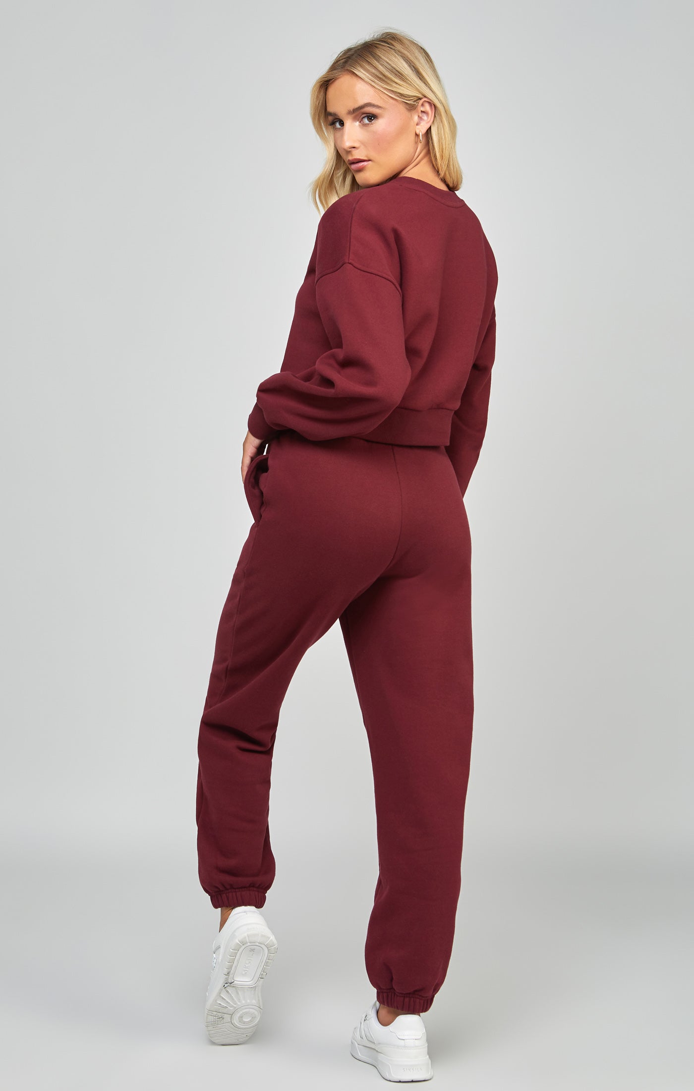Load image into Gallery viewer, Burgundy Oversized Joggers (4)