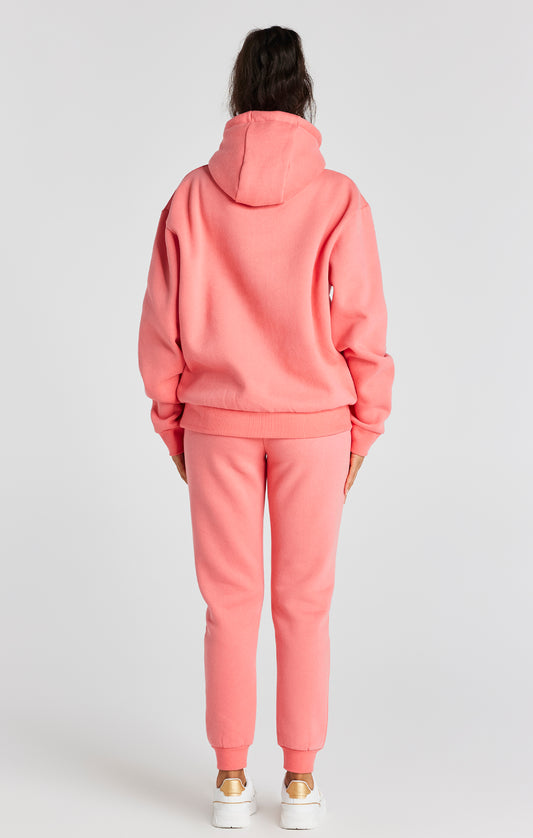 Coral Oversized Hoodie