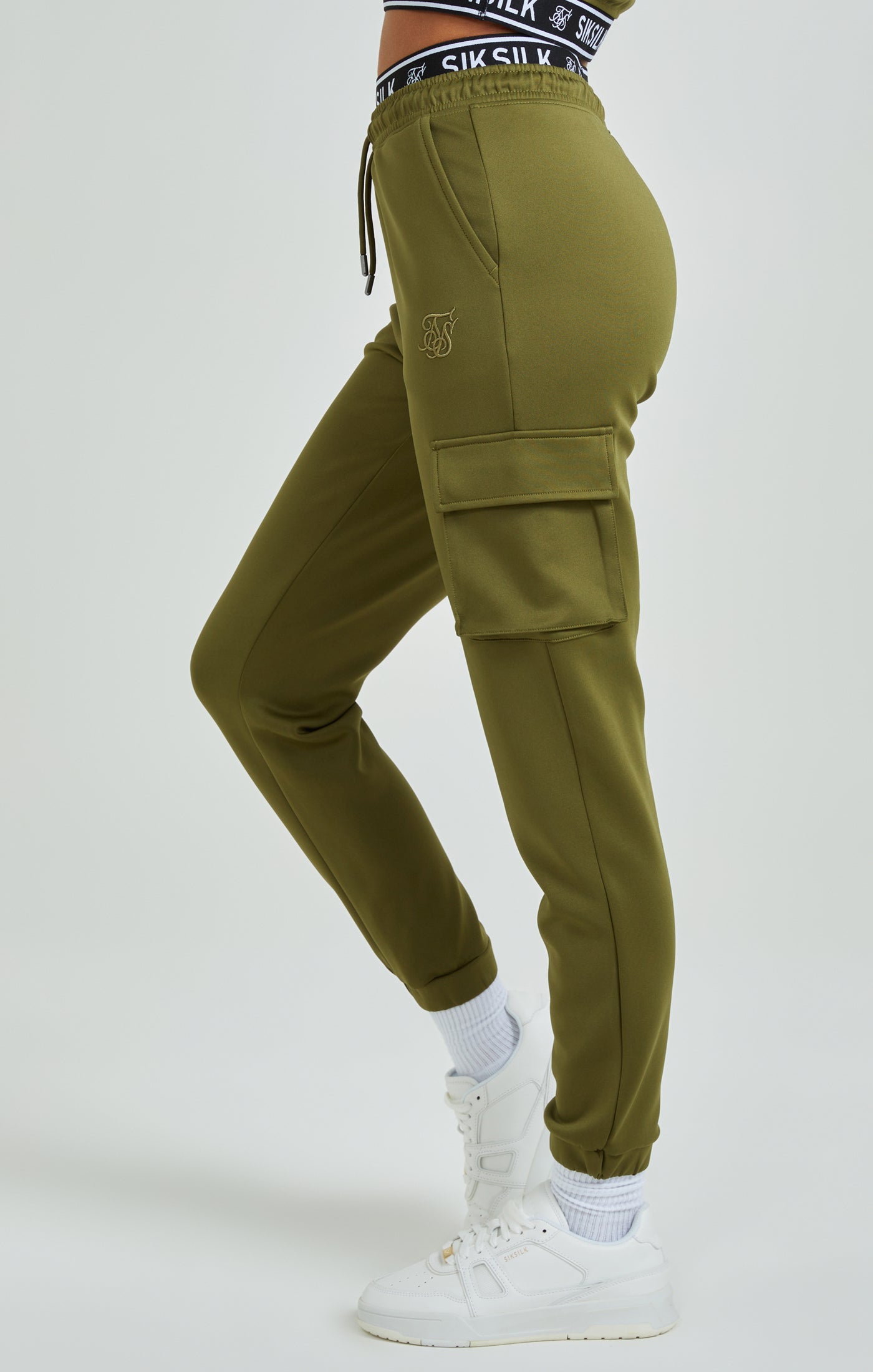 Load image into Gallery viewer, Khaki Cargo Pocket Track Pant (2)