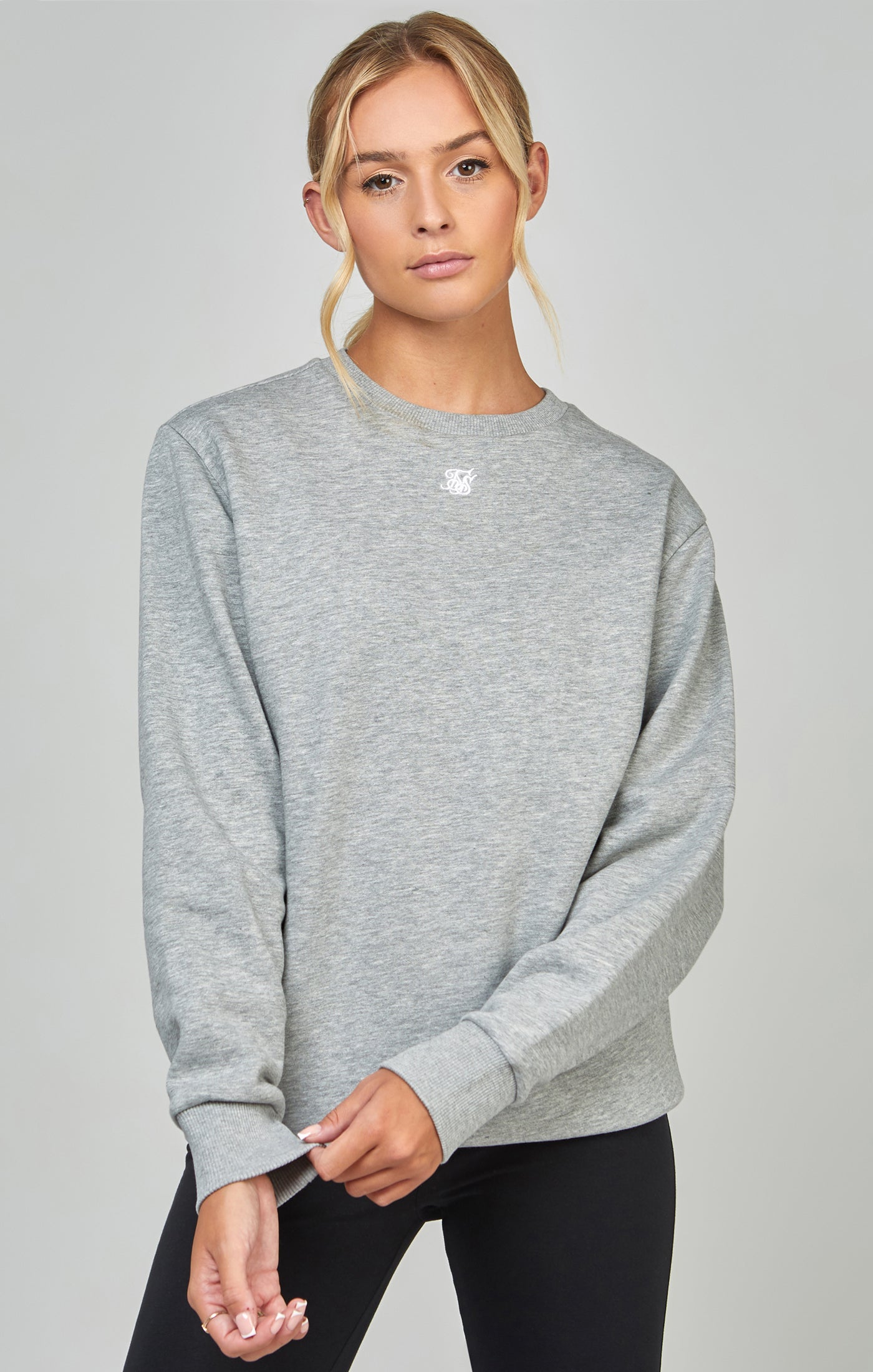 Load image into Gallery viewer, Grey Marl Essential Sweatshirt (3)