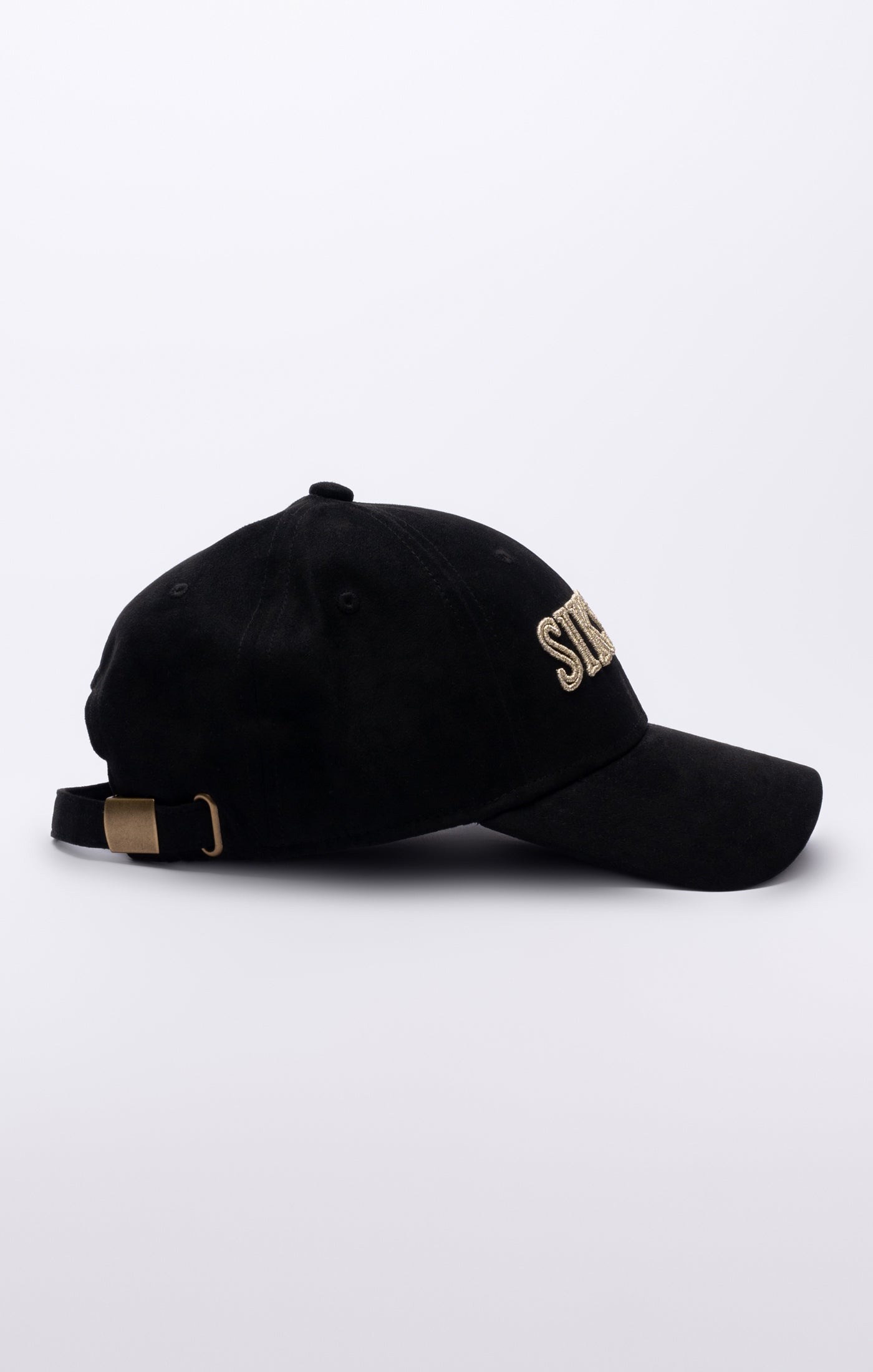Load image into Gallery viewer, Black Faux Suede Baseball Cap (2)