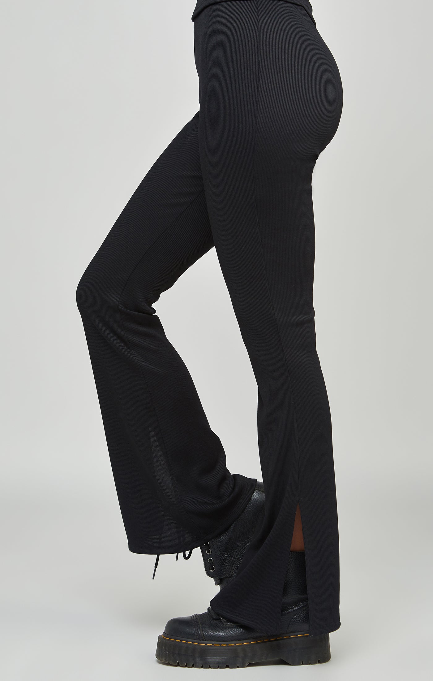 Load image into Gallery viewer, Black Ribbed Trouser (2)