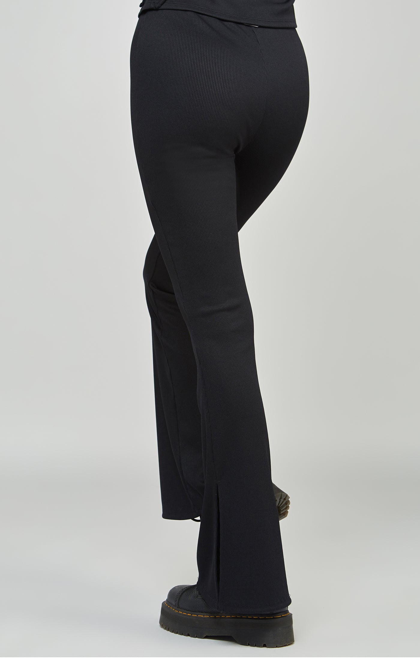 Load image into Gallery viewer, Black Ribbed Trouser (5)