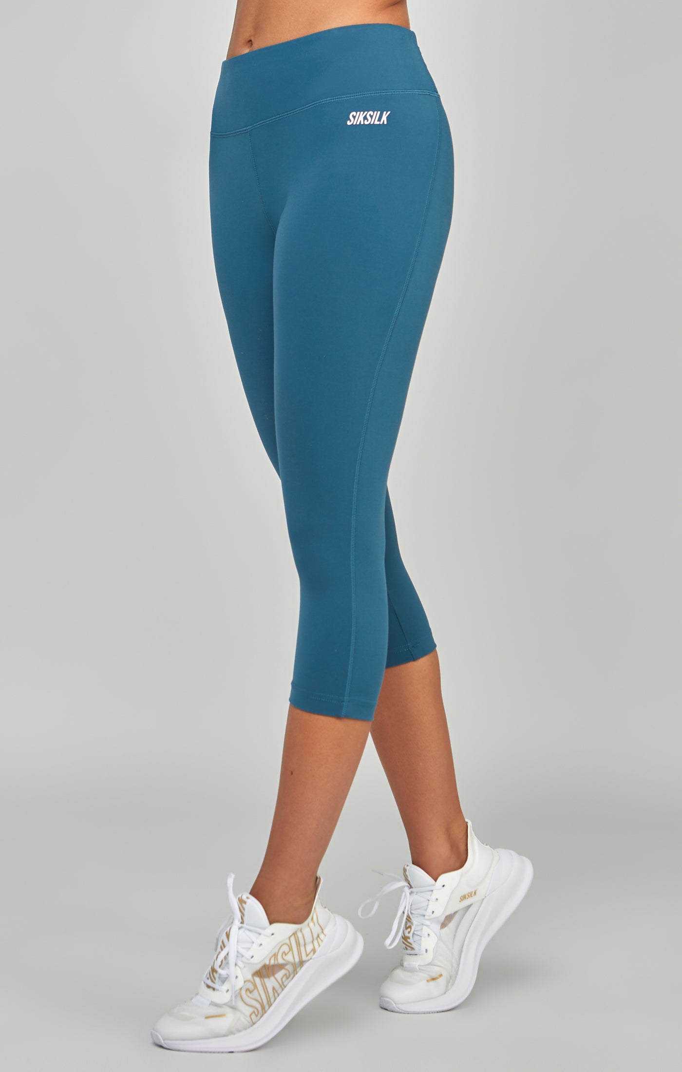Load image into Gallery viewer, Teal Sports Essentials Capri