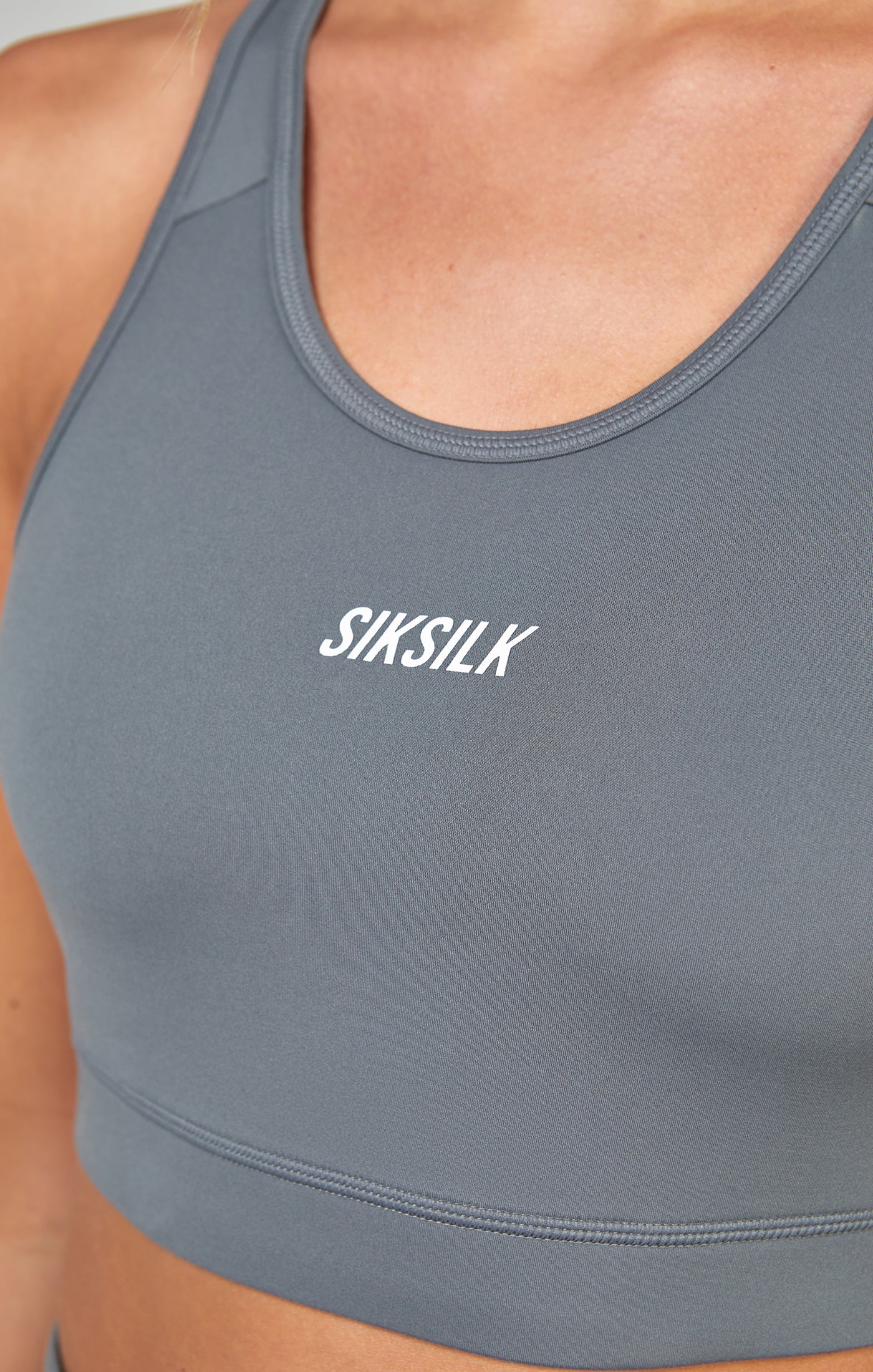 Load image into Gallery viewer, Grey Sports Essential Crop Top (2)